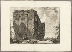 Oude tempel die gewoonlijk de Tempel van de Gezondheid wordt genoemd aan de Via d