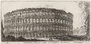 Amfitheater Flavius, bekend als het Colosseum door Giovanni Battista Piranesi