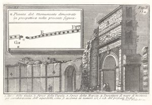 Aquaduct van de Acqua Giulia, Speco della Giulia door Giovanni Battista Piranesi