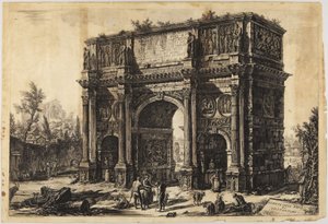 Boog van Constantijn door Giovanni Battista Piranesi