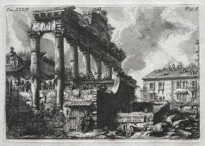 Avanco del Tempio della Concordia door Giovanni Battista Piranesi