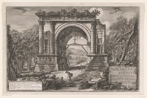 Boog van Augustus te Aosta door Giovanni Battista Piranesi