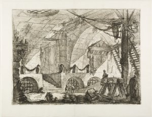 De doop van de eunuch door Giovanni Battista Piranesi