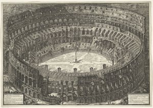 Colosseum te Rome (Gezichten op Rome) door Giovanni Battista Piranesi