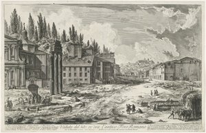 Forum Romanum met de Tempel van Jupiter Stator te Rome