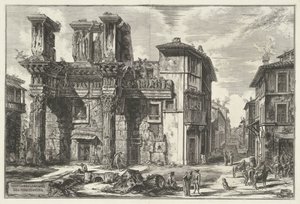Forum van Nerva te Rome door Giovanni Battista Piranesi
