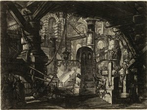 Uit de serie De denkbeeldige gevangenissen door Giovanni Battista Piranesi