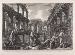 Frontispice, uit Verschillende Zichten van door Giovanni Battista Piranesi