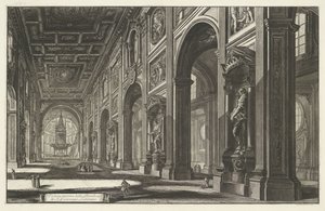 Interieur van de Sint-Jan van Lateranen te Rome