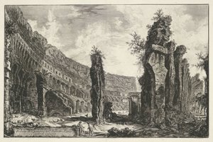 Interieur van het Colosseum te Rome door Giovanni Battista Piranesi