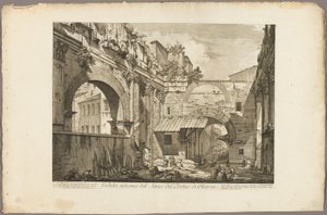 Interne weergave van het Atrium van de Portico van Octavia, uit Zichten van Rome