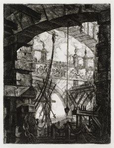 Het grote plein door Giovanni Battista Piranesi