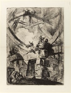 De Gevangenissen van de Uitvinding, plaat IX: Het reuzenrad door Giovanni Battista Piranesi