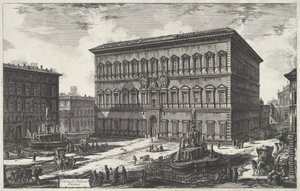 Palazzo Farnese te Rome door Giovanni Battista Piranesi