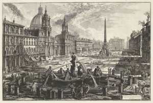 Piazza Navona te Rome door Giovanni Battista Piranesi