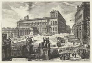 Piazza del Quirinale te Rome door Giovanni Battista Piranesi