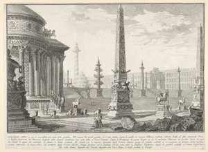 Plaat 10: Het oude Capitool beklommen door ongeveer honderd treden [...] Campido..., 1743
