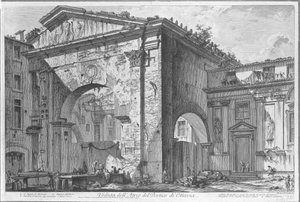Porticus van Octavia te Rome door Giovanni Battista Piranesi