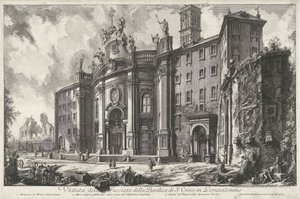Santa Croce in Gerusalemme te Rome door Giovanni Battista Piranesi
