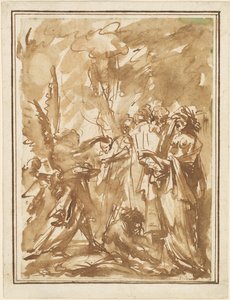Scherzo met antieke figuren door Giovanni Battista Piranesi