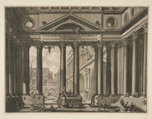 Tweede frontispice van deel IV van Le Antichità Romane door Giovanni Battista Piranesi