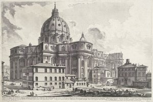 Sint-Pietersbasiliek vanaf Piazza della Sagrestia