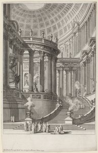 Oude tempel door Giovanni Battista Piranesi