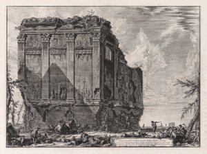 Tempio antico volgarmente detto della Salute su la Via d door Giovanni Battista Piranesi