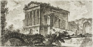 Tempel van Clitumnus tussen Foligno en Spoleto, plaat 26 uit Enkele Zichten van Triomfbogen en andere monumenten