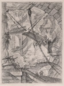 De Ophaalbrug, uit Carceri d door Giovanni Battista Piranesi