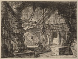 De pier met kettingen