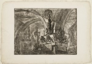 De Pier met een Lamp, plaat 15 uit Imaginaire Gevangenissen door Giovanni Battista Piranesi
