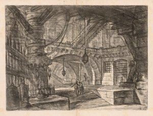 De Gevangenissen: Een Brede Hal met Lantaarns