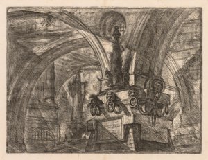 De Gevangenissen: Ronde Bogen die uit een Vierkante Kolom Voortkomen door Giovanni Battista Piranesi