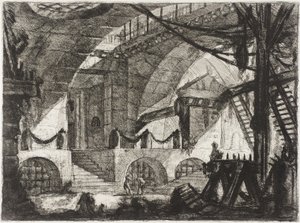 De zaagbok door Giovanni Battista Piranesi