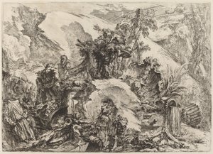 De Skeletten door Giovanni Battista Piranesi
