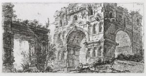 De tempel van Diana door Giovanni Battista Piranesi