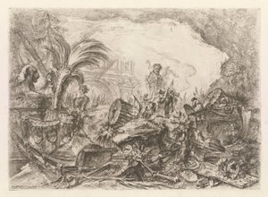 De Triomfboog, uit Grotteschi (Grotesken) door Giovanni Battista Piranesi