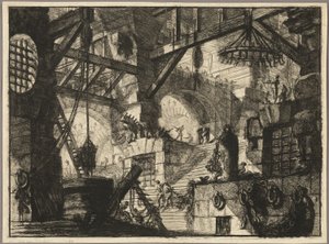De bron, plaat 13 uit Imaginaire gevangenissen door Giovanni Battista Piranesi