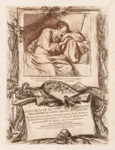 Titelpagina van Raccolta di alcuni disegni del Barberi da Cento Ietto il Gerucino, 1764