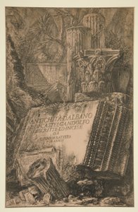 Titelpagina: Antichità door Giovanni Battista Piranesi