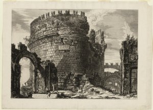 Graf van Caecilia Metella, uit Gezicht op Rome door Giovanni Battista Piranesi