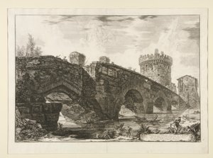 Gezicht op de brug van Lugano