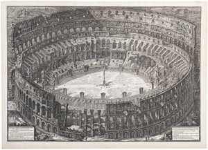 Gezicht op het Amfitheater Flavio, het Colosseum, 1776 door Giovanni Battista Piranesi