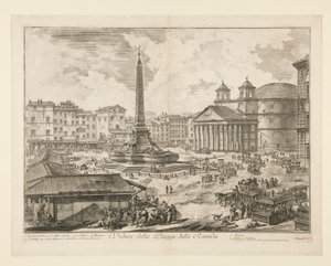 Uitzicht op het Piazza della Rotonda, uit Vedute di Roma