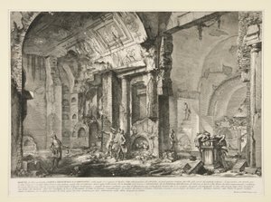 Veduta di altra parte della Camera Sepolcrale di L. Arrunzio (Uitzicht op een ander deel van de grafkamer van L. Arruntius), uit Le Antichità Romane door Giovanni Battista Piranesi