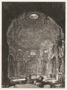 Veduta interna del Tempio della Tosse door Giovanni Battista Piranesi