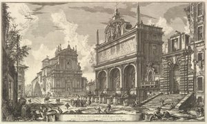 Uitzicht op de bron van de Acqua Felice, uit Vedute di Roma