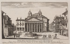 Uitzicht op het Pantheon, c.1778-92 (ets)