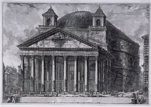 Uitzicht op het Pantheon van Agrippa, ca. 1761